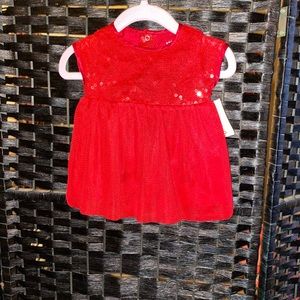 Beautiful red newborn dress.